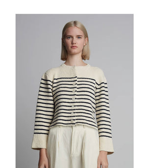 ELEVEN SIX | Faye Cardi | Ivory/Navy Stripe