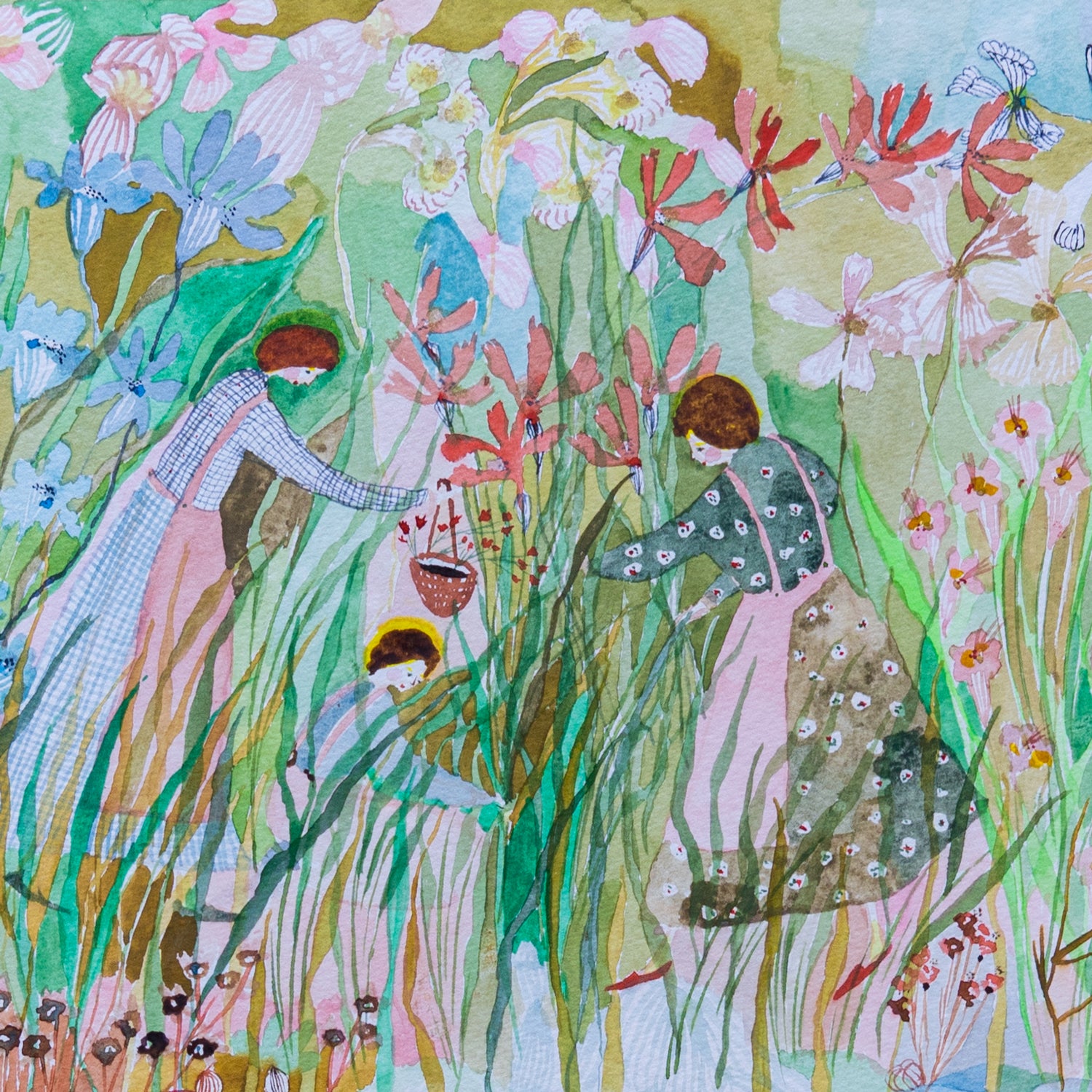 Flower Meadow / Watercolor