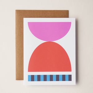 Pink and Red Geo Card
